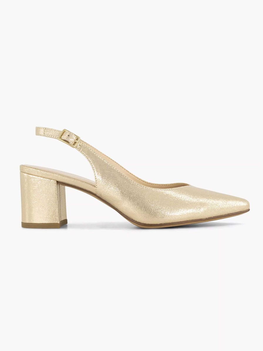 Graceland Goldener Slingback