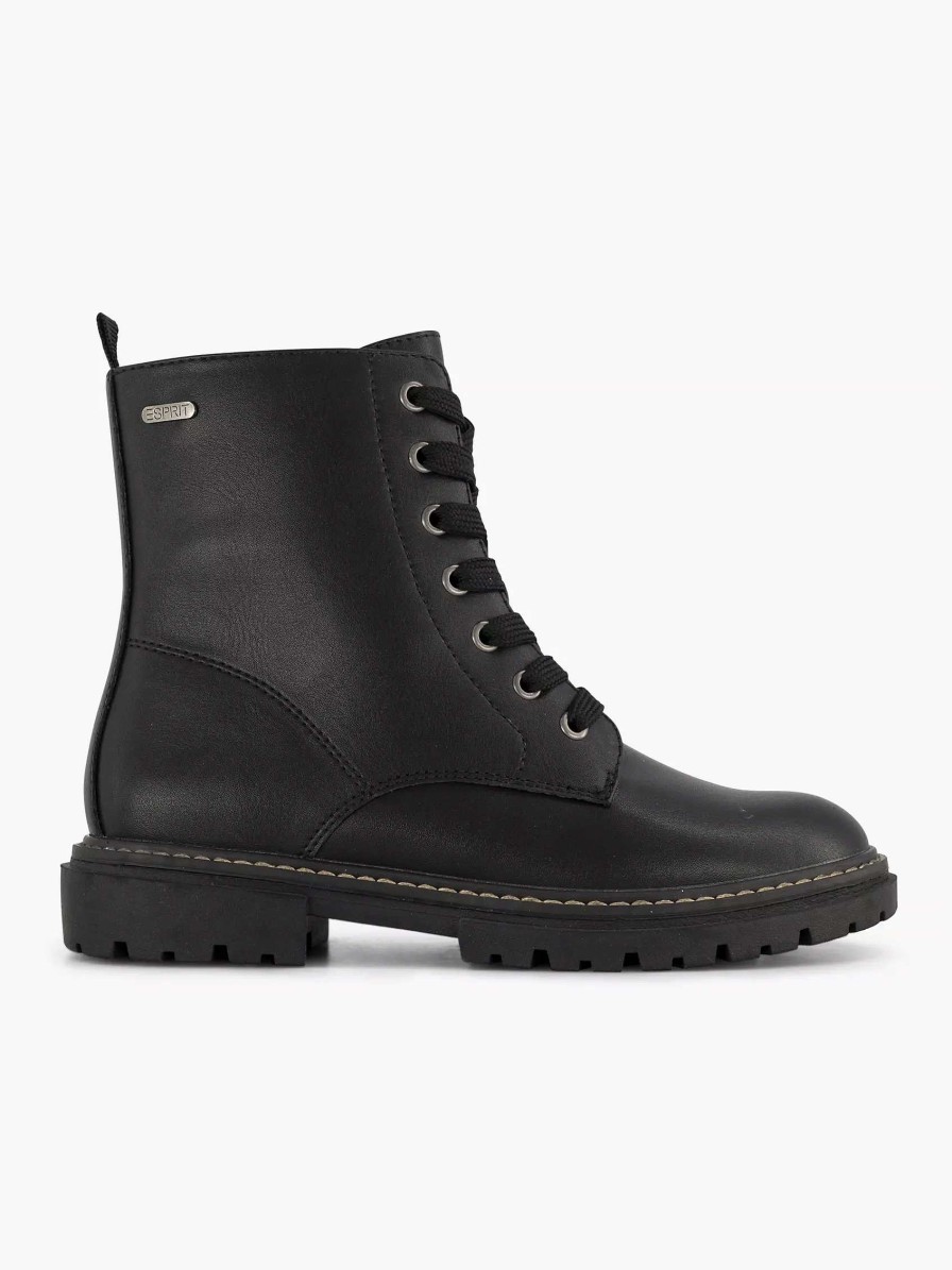 Esprit Schwarzer Spitzenstiefel