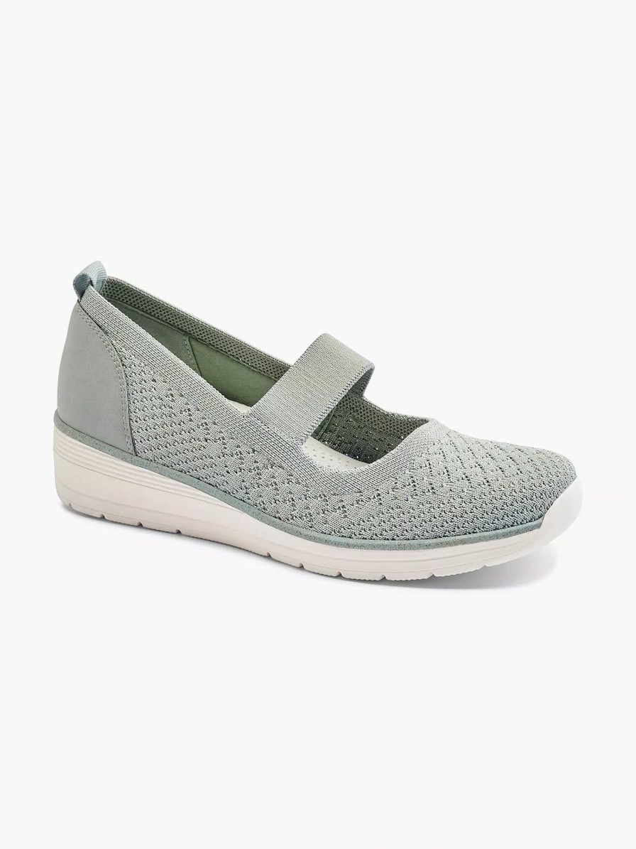 Easy Street Grauer Slip-On-Keilabsatz