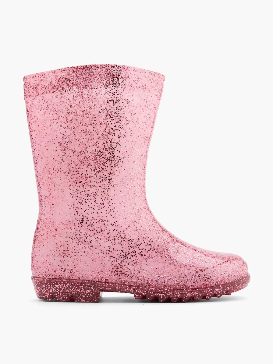 Landrover Rosa Regenstiefel Mit Glitzer