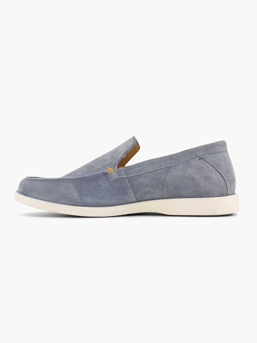 Memphis One Blauer Wildleder-Loafer