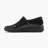 Easy Street Schwarzer Slip-On-Lack