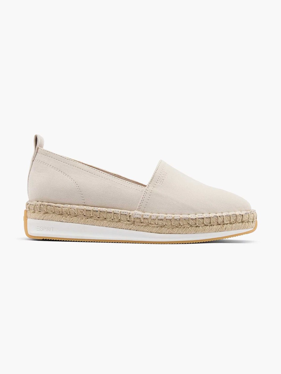 Esprit Beige Plateau-Espadrille