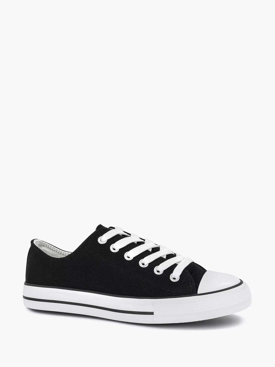 Graceland Schwarzer Canvas-Sneaker