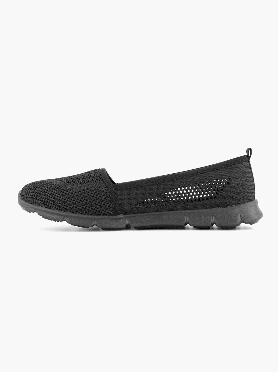 Easy Street Schwarzer Slip-On-Memory-Schaum