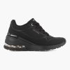 Skechers Black Million Air Erhohte Luft