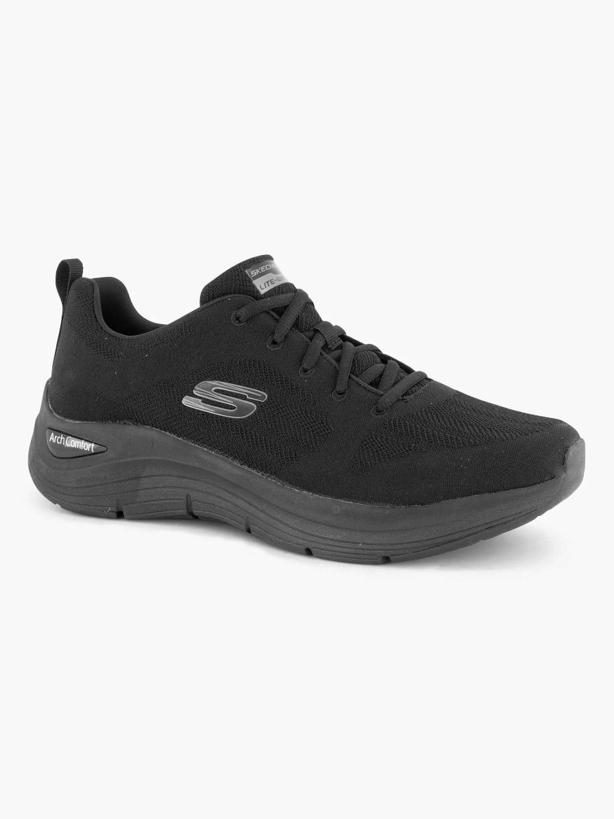 Skechers Black Arch Comfort Tiefer Atem