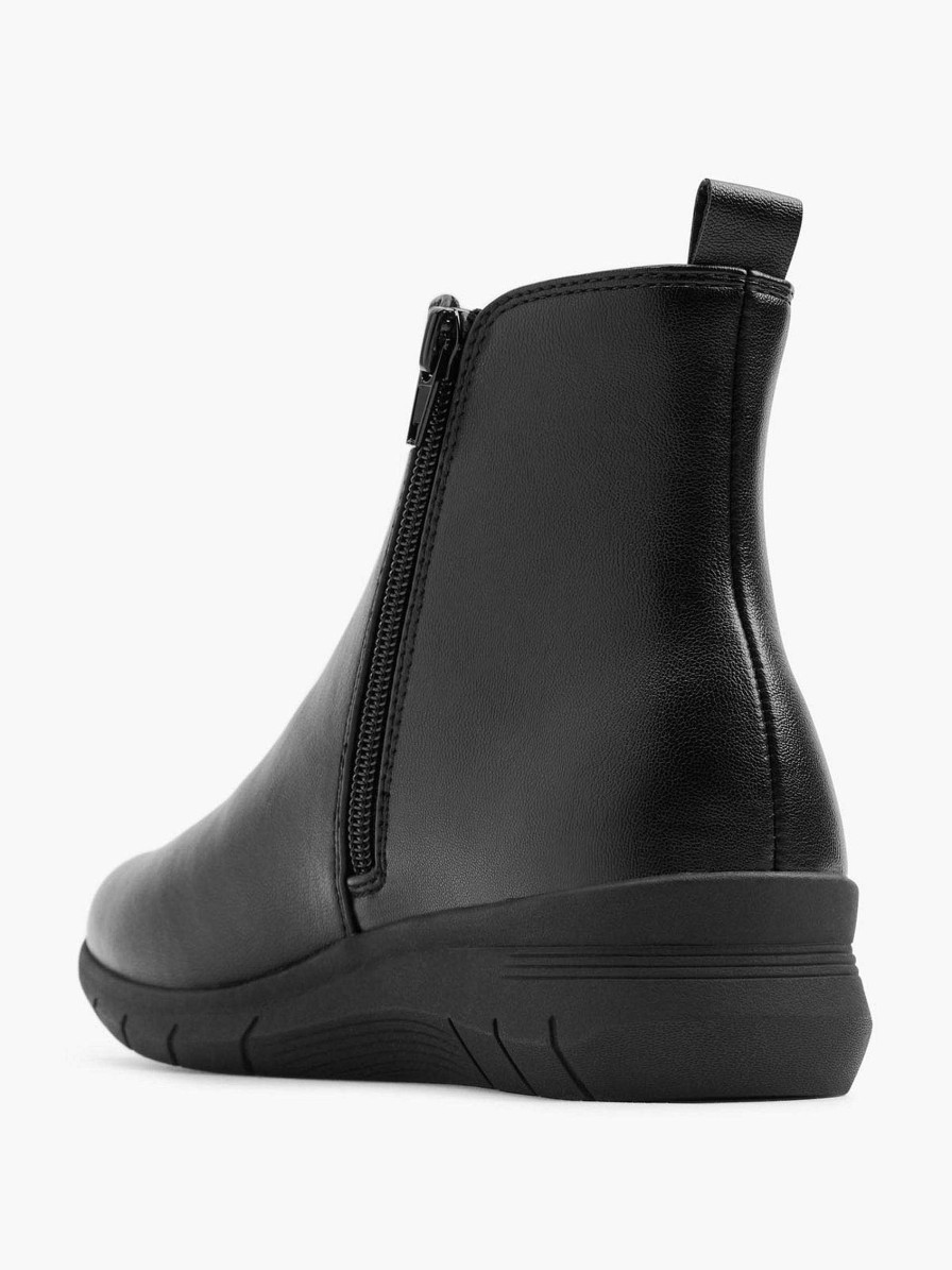 Easy Street Schwarze Stiefeletten