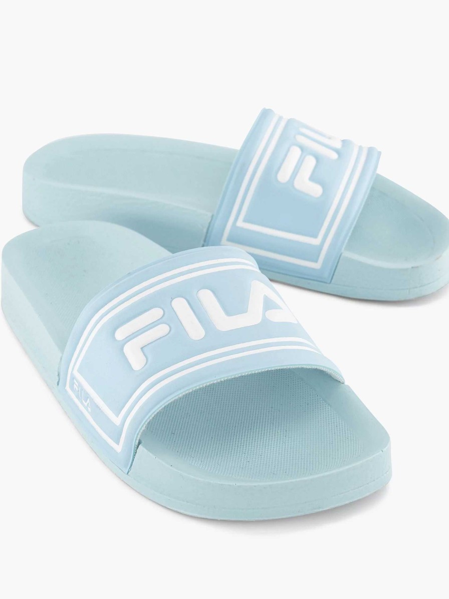 FILA Hellblaue Badepantoffeln