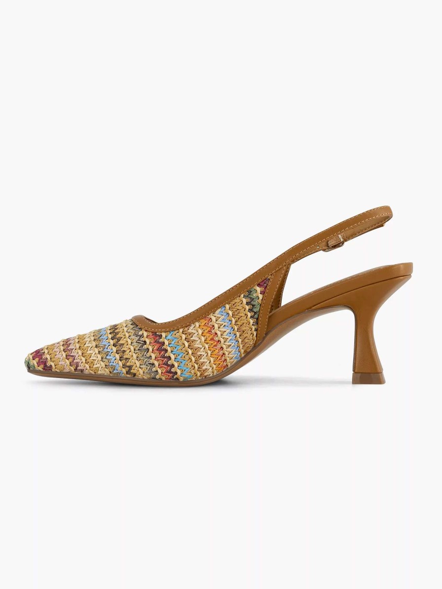 Graceland Hellbrauner Slingback