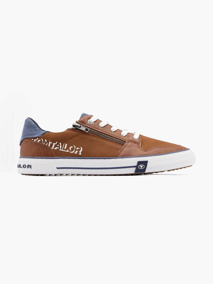 TOM TAILOR Cognac-Sneaker