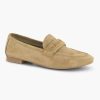 Esprit Beigefarbener Leder-Loafer