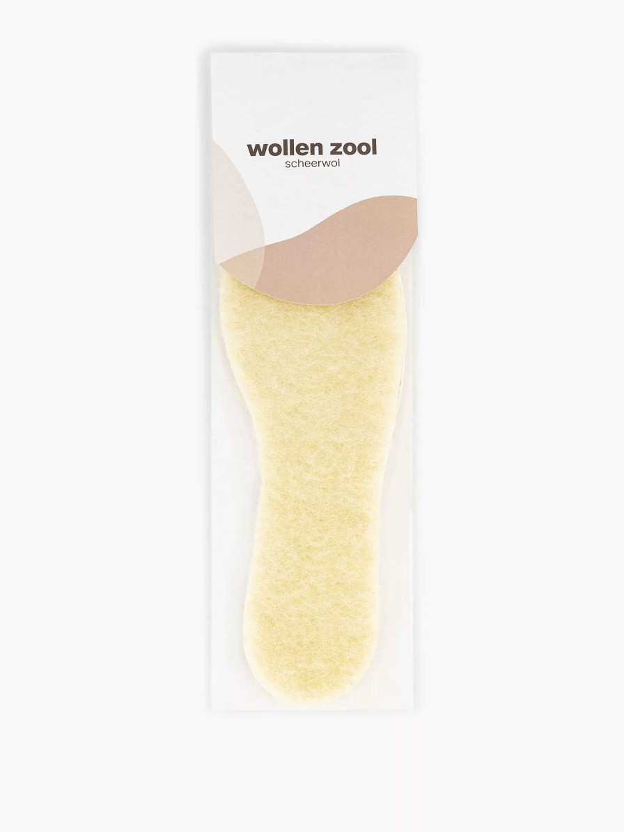 vanHaren Beige Wollsohle 36-41