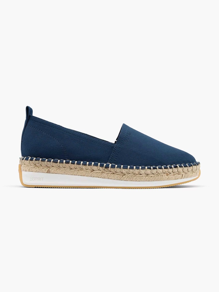 Esprit Blaue Plateau-Espadrille