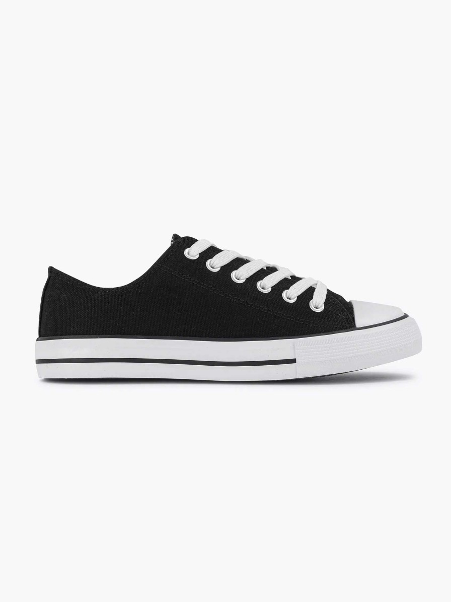 Graceland Schwarzer Canvas-Sneaker