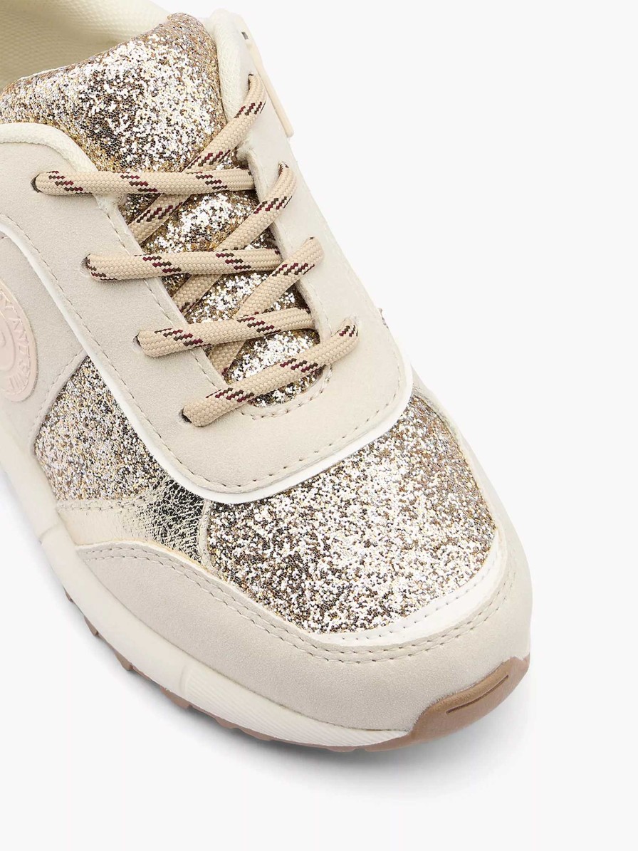 Graceland Beigefarbener, Klobiger Sneaker Mit Glitzer