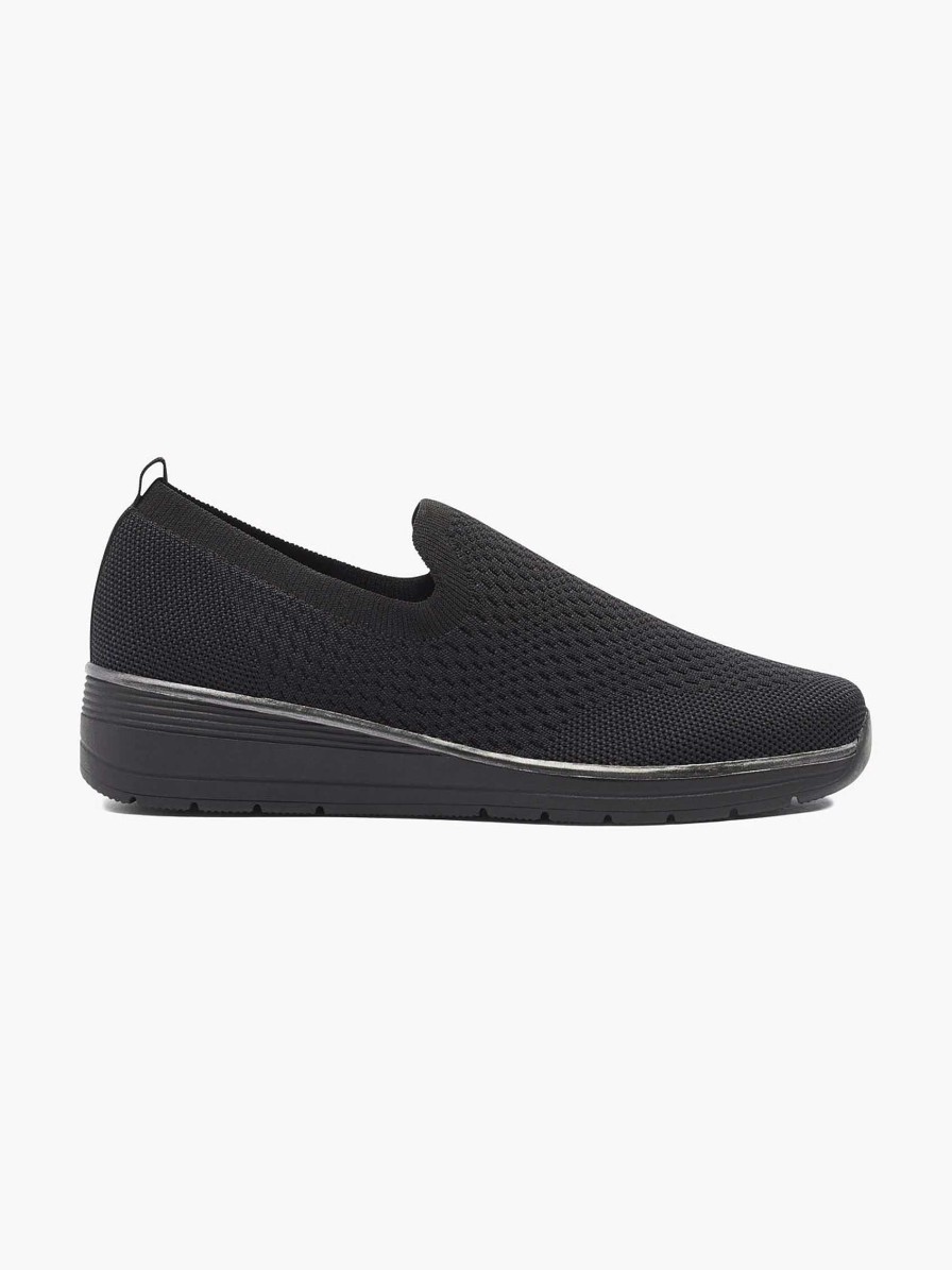 Easy Street Schwarzer Slip-On