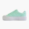 FILA Mintfarbene Canvas-Sneaker-Plattform