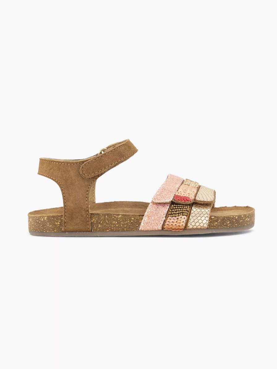 Limelight girl Braune Leder-Sandalen