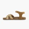 Limelight girl Cognacfarbene Leder-Sandalen