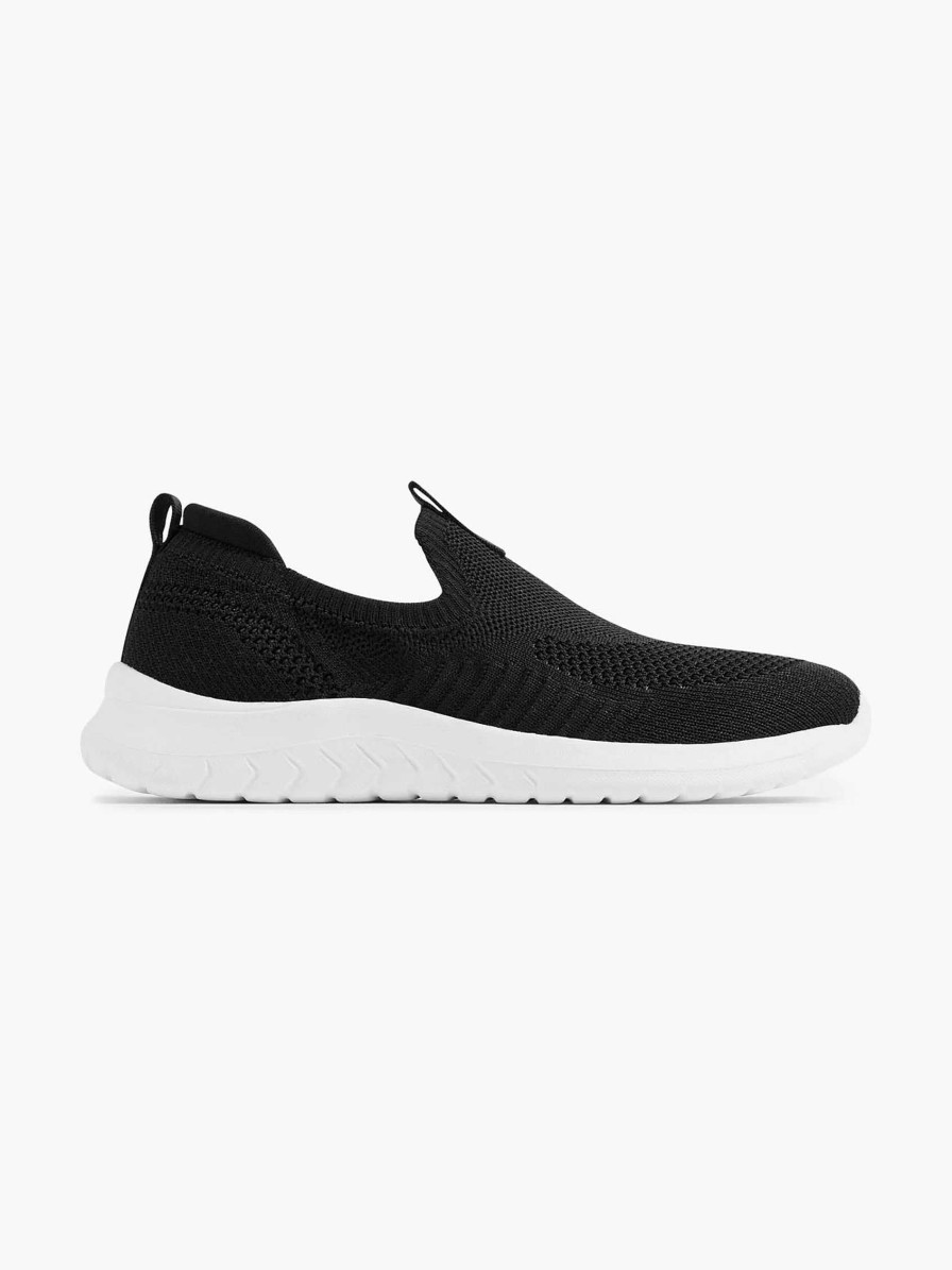 Vty Schwarzer Slip-On-Sneaker