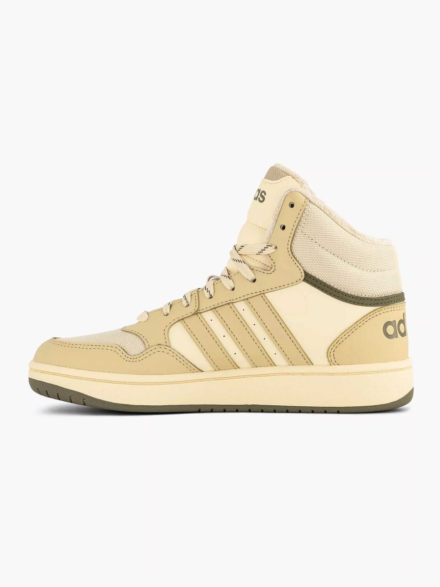 adidas Beige Hoops Mid 3.0 K