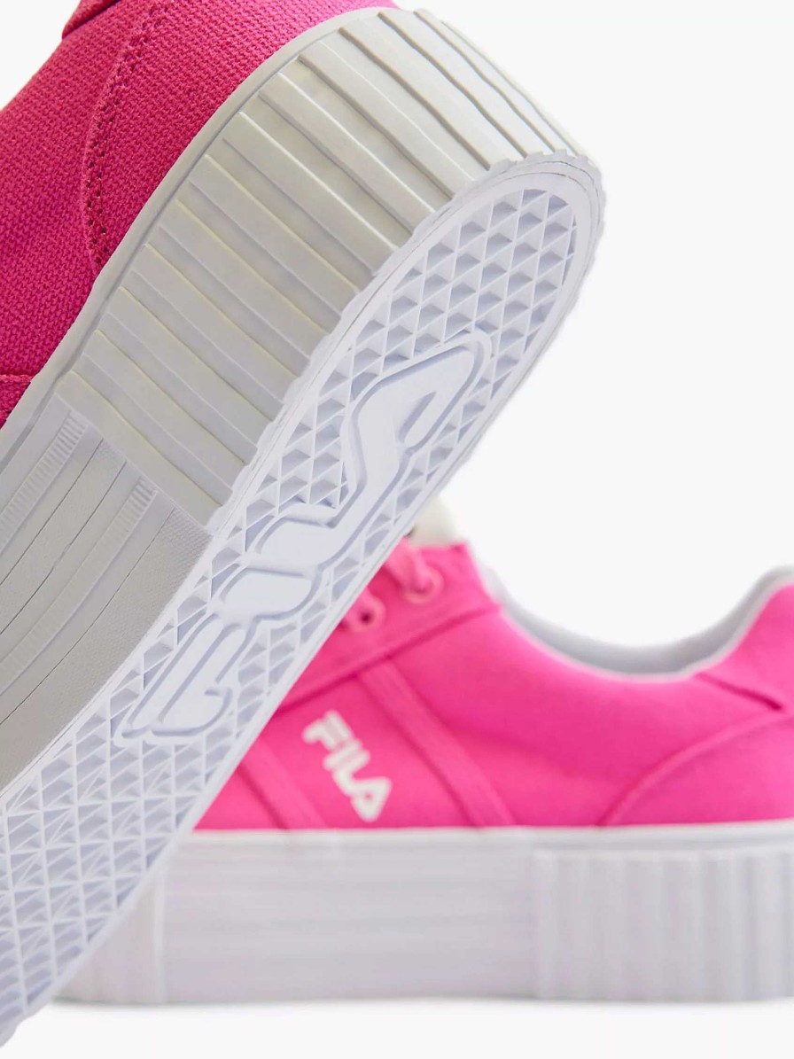 FILA Rosa Plateau-Canvas-Sneaker