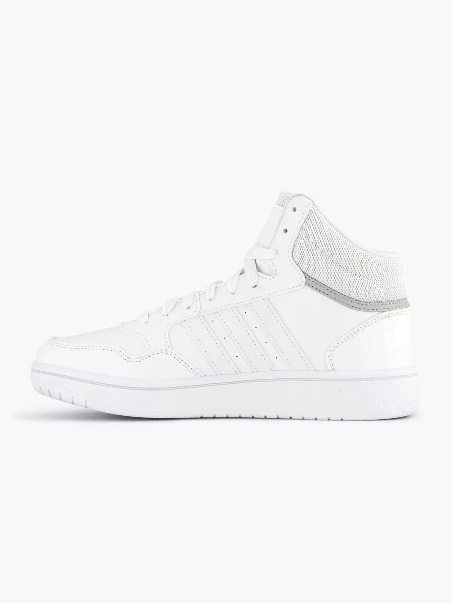 adidas Witte Hoops Mid 3.0 K