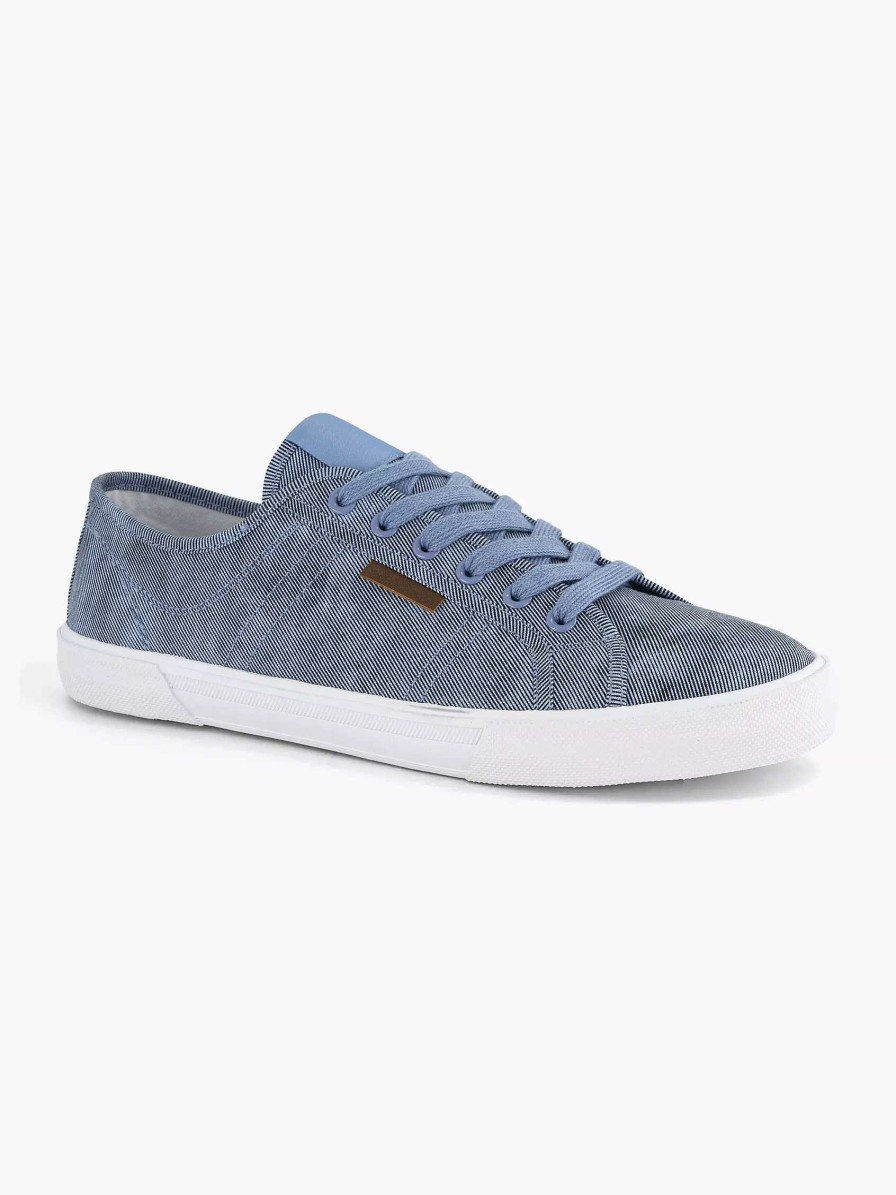 Memphis One Blauer Canvas-Sneaker