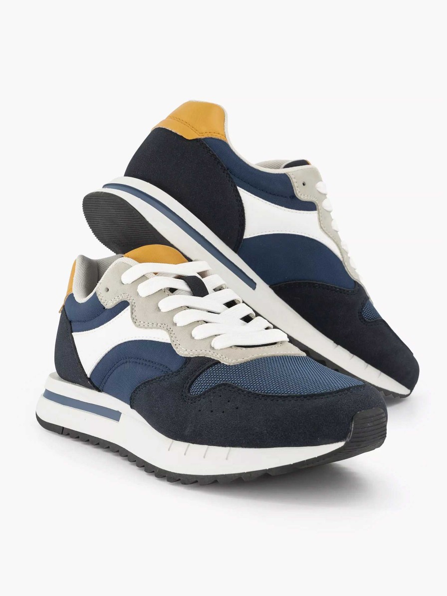 Memphis One Dunkelblauer Klobiger Sneaker