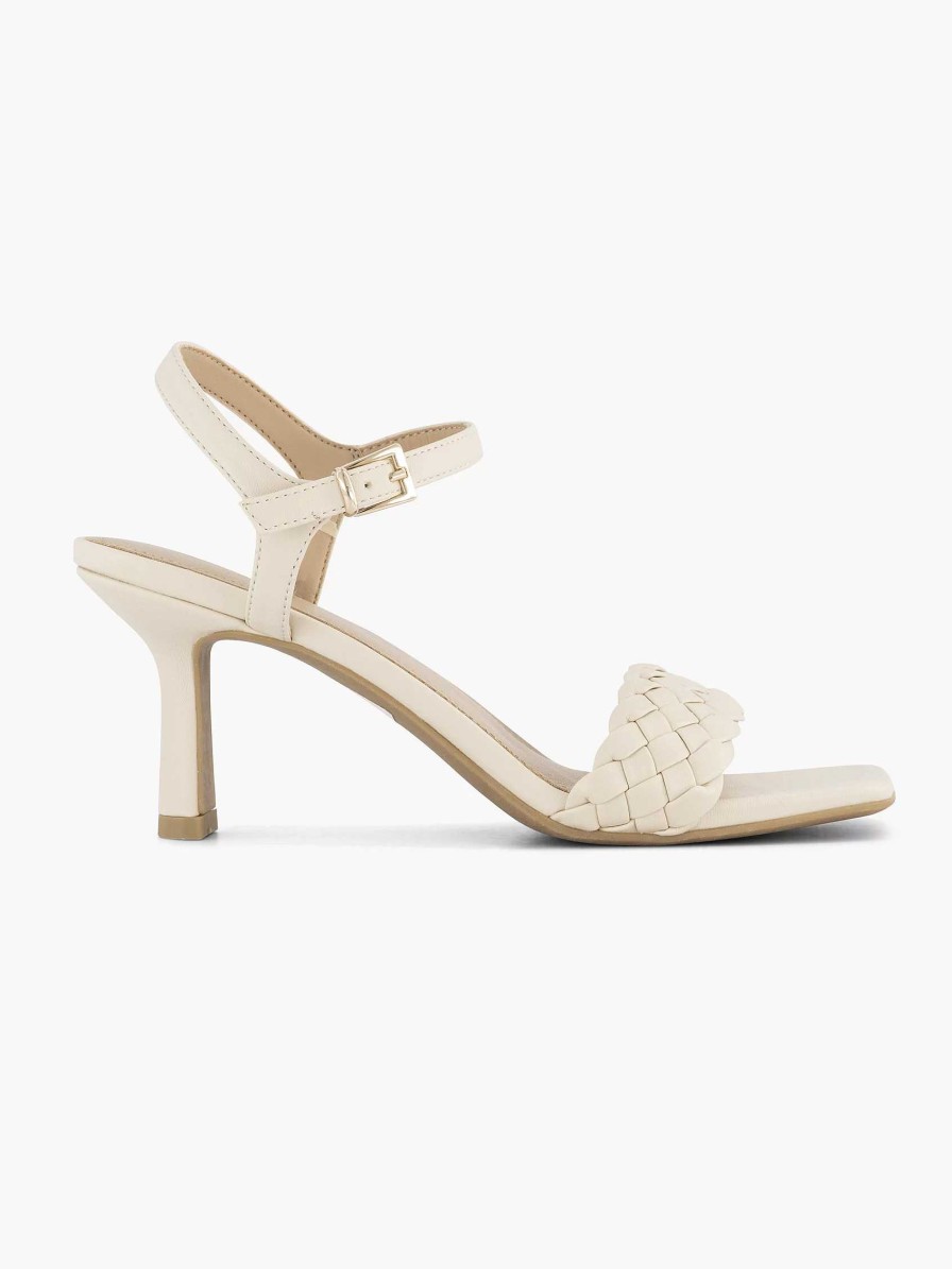 Graceland Beige Sandalette Gekampft