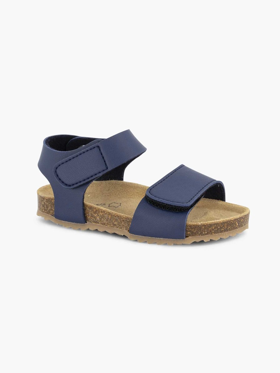 Bobbi-Shoes Blaue Sandale Mit Klettverschluss