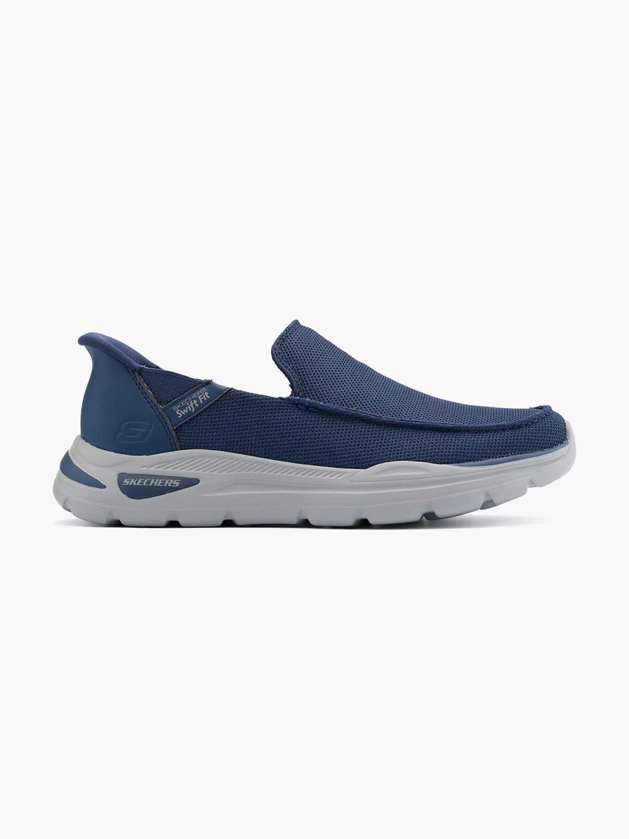 Skechers Marineblauer Slip-On Aus Memory-Schaum