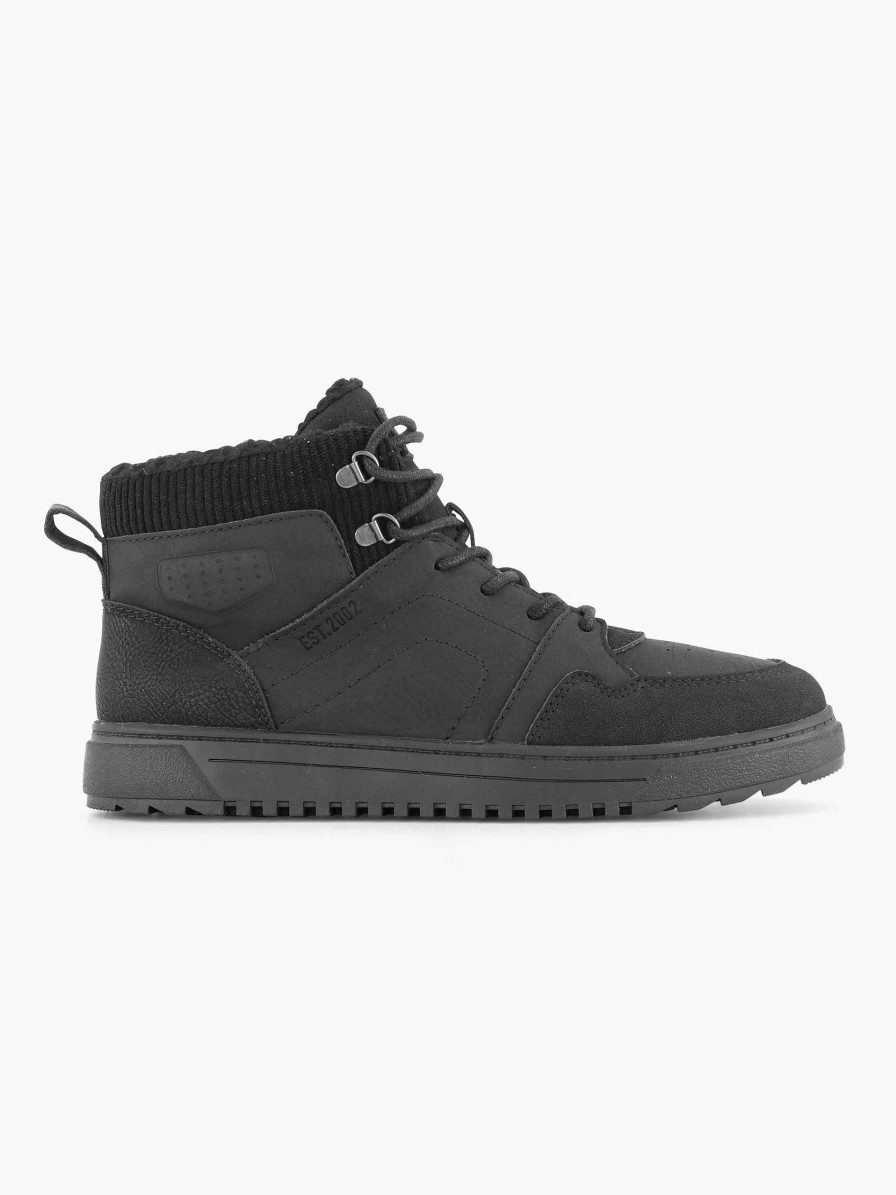 Vty Schwarzer Hoher Sneaker