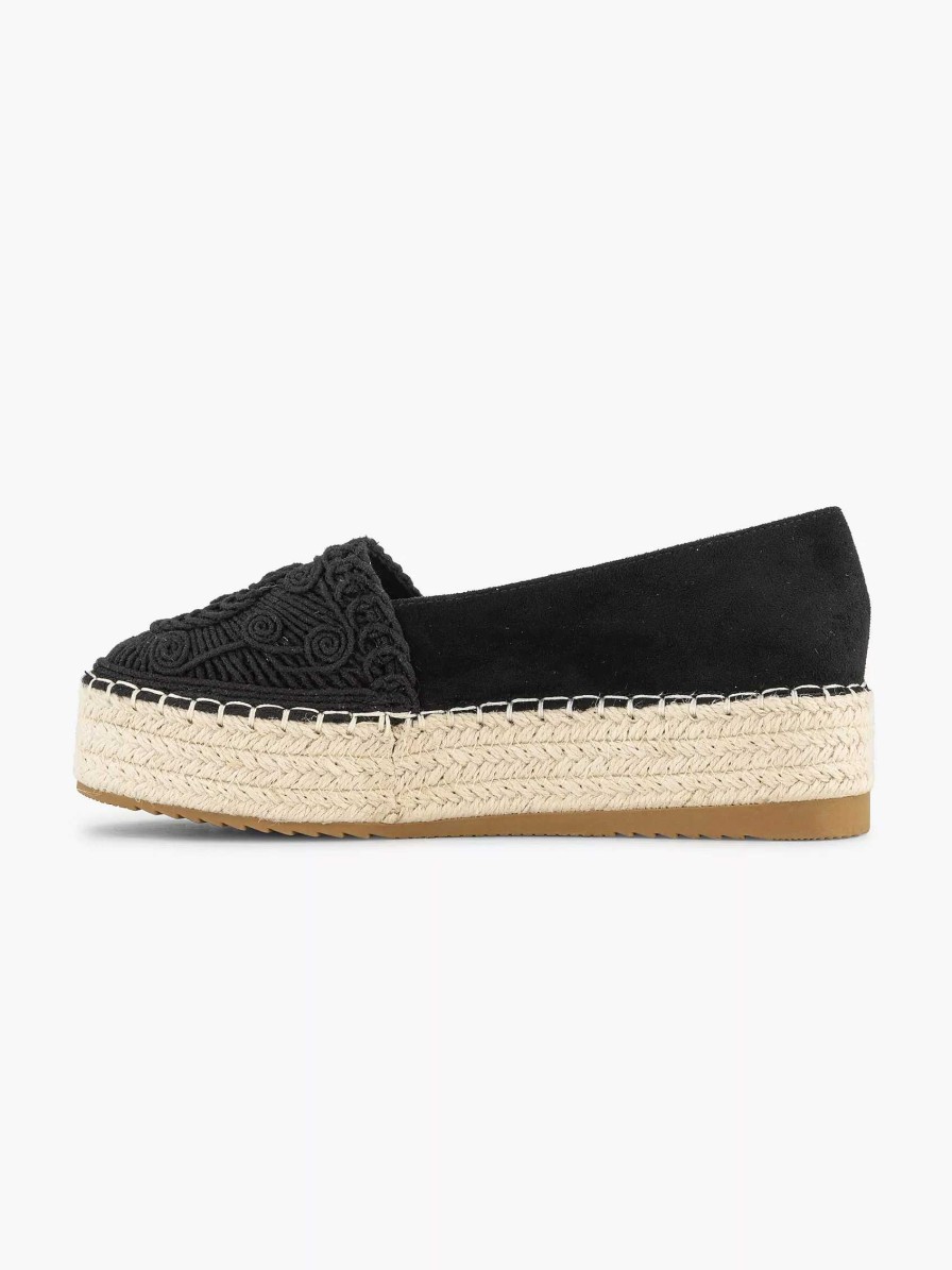 Graceland Schwarze Espadrille