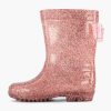 Landrover Rosa Regenstiefel-Glitzerschleife