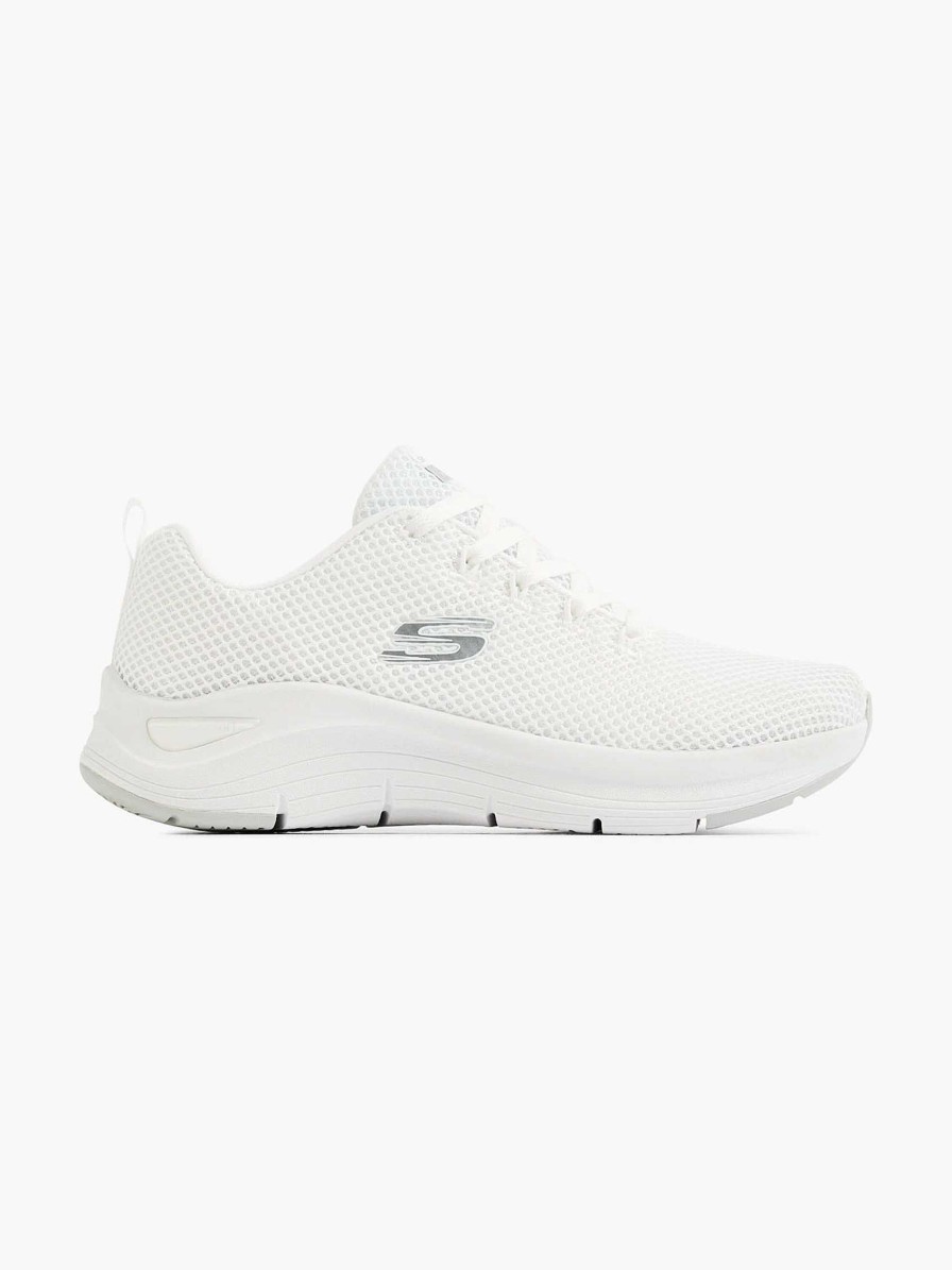 Skechers White Arch Comfort Naturliches Flattern