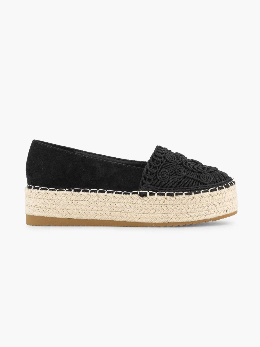 Graceland Schwarze Espadrille