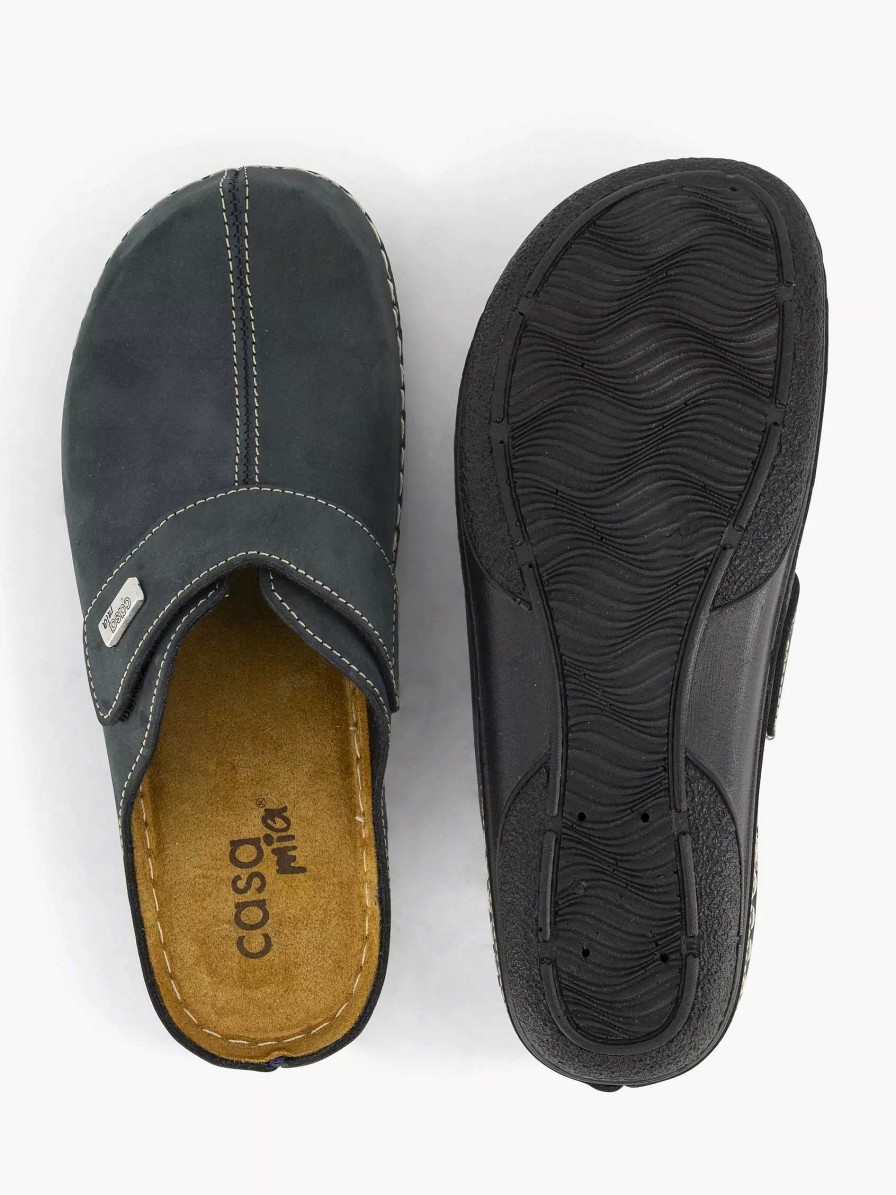 Casa mia Dunkelblauer Slipper