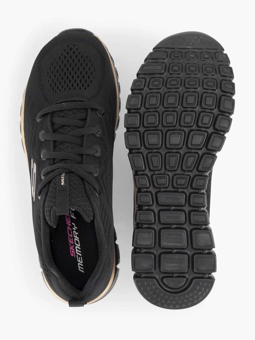 Skechers Black Graceful Vernetzen Sie Sich