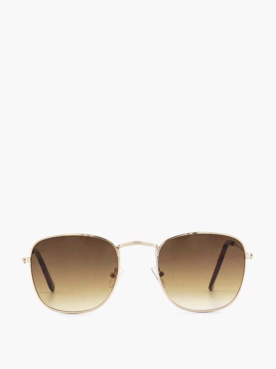 Graceland Goldene Sonnenbrille Mit Braunen Glasern