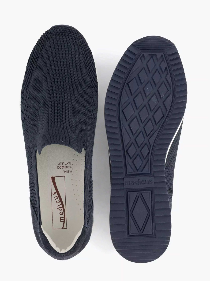 Medicus Marineblauer Comfort-Slipper