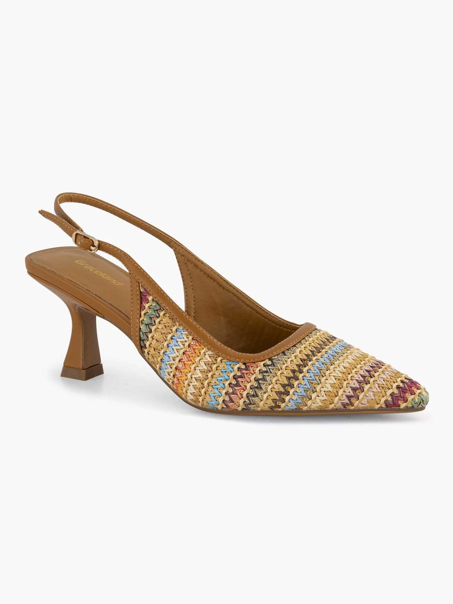 Graceland Hellbrauner Slingback