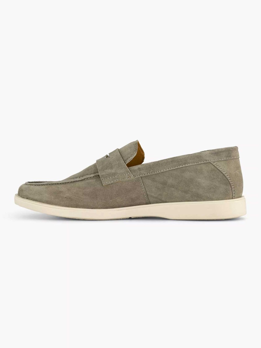 Memphis One Gruner Leder-Slipper