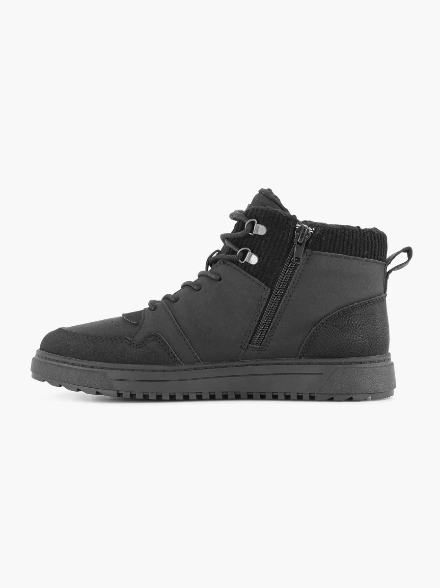 Vty Schwarzer Hoher Sneaker