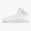 adidas White Hoops 3.0 Mid