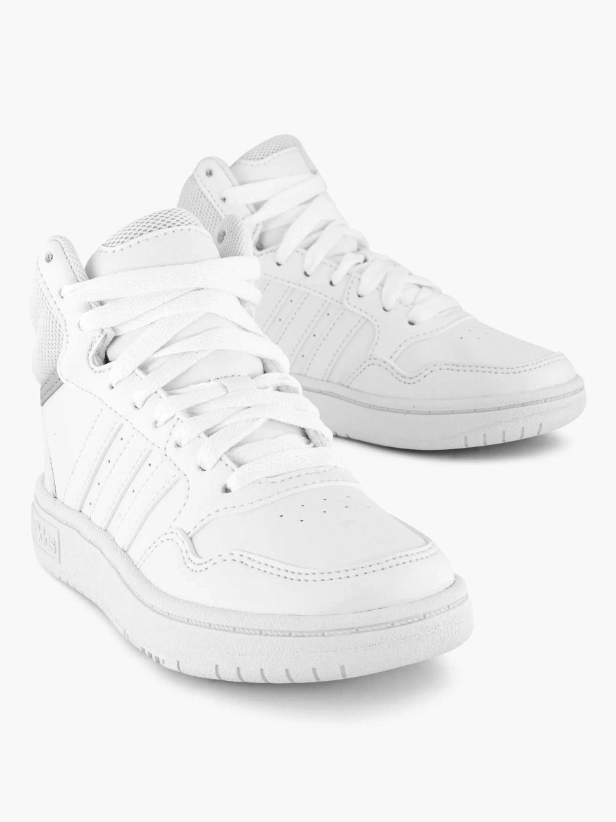 adidas Witte Hoops Mid 3.0 K