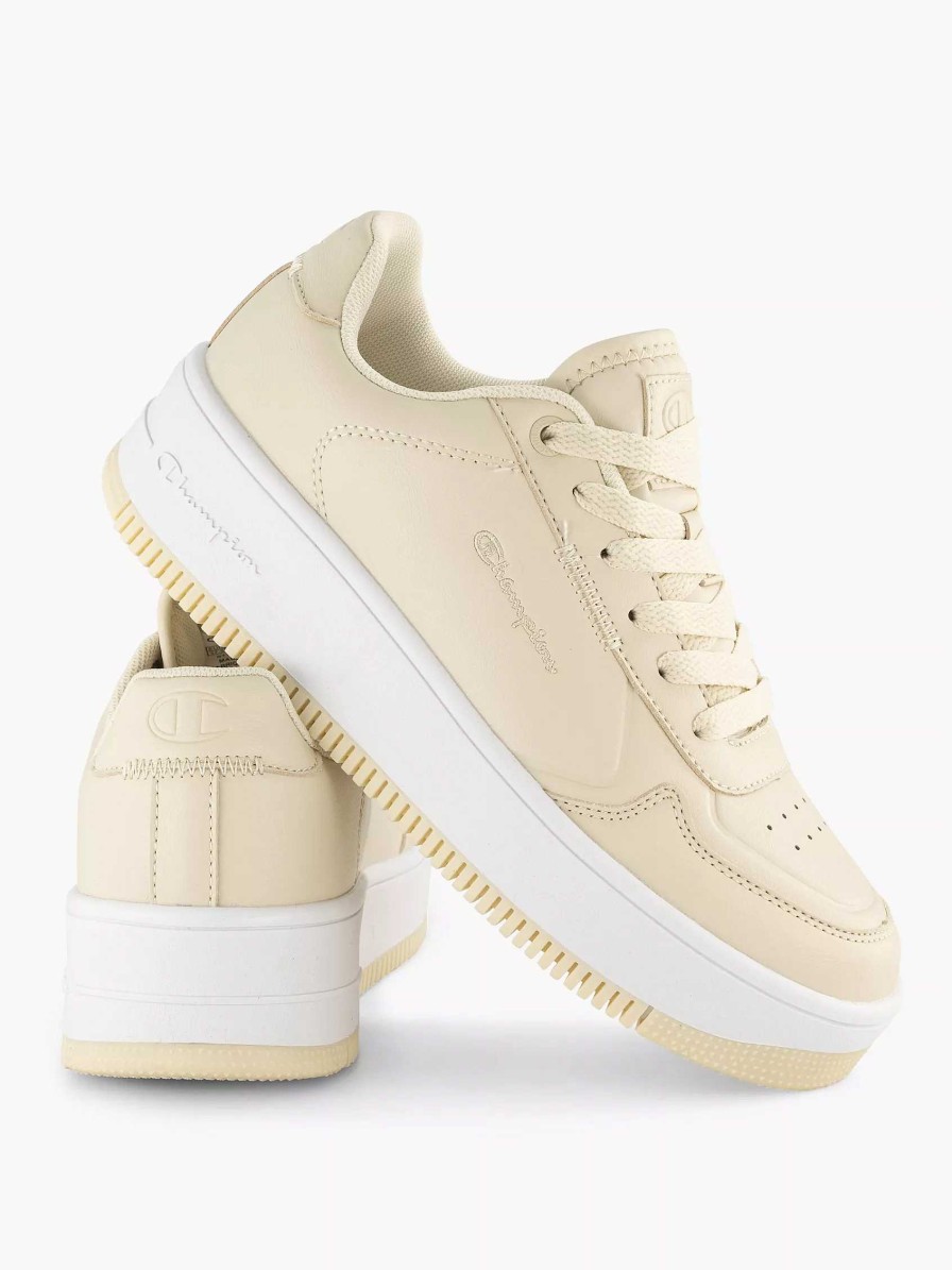 Champion Beige Rebound Platform Low