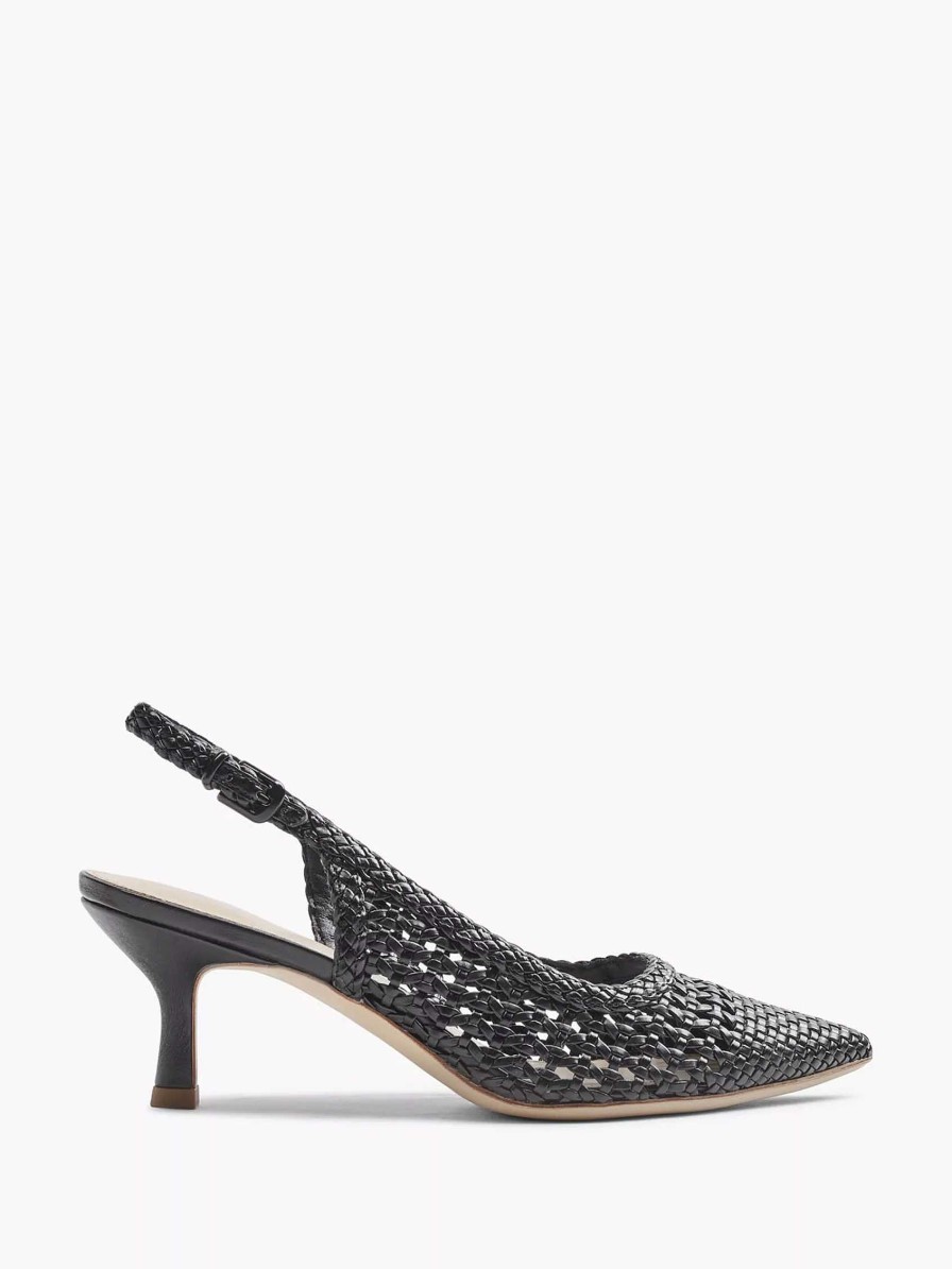 Graceland Schwarze Slingback-Pumps