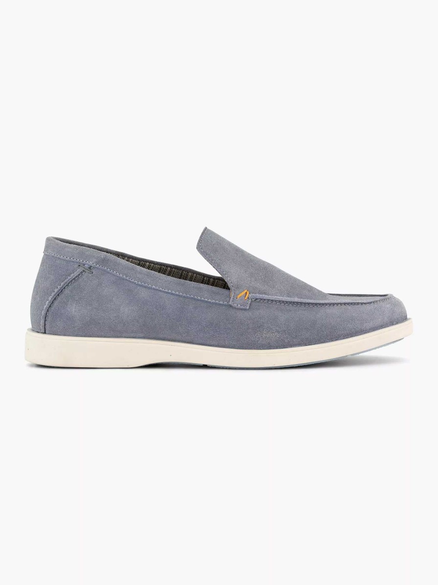 Memphis One Blauer Wildleder-Loafer